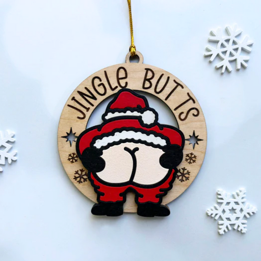 Jingle Butts Holiday Ornaments