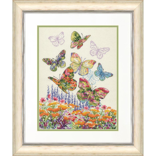 Dimensions Counted Cross Stitch Kit | Floral Butterfly