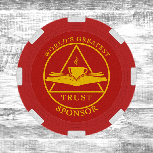 AA & NA Poker Chip – World’s Greatest Sponsor Sobriety Token