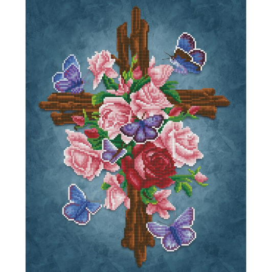 Diamond Dotz Flower Cross Diamond Facet Art Kit