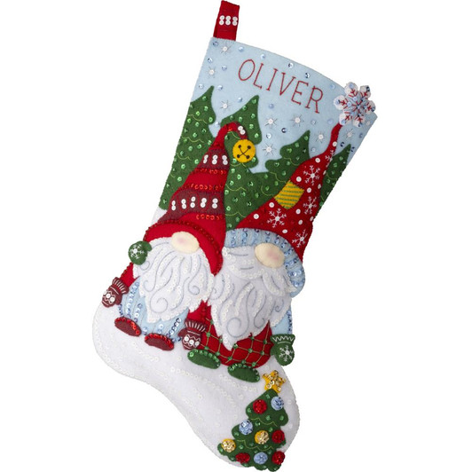 Bucilla Felt Applique Stocking Kit | Chillin' With My Gnomie