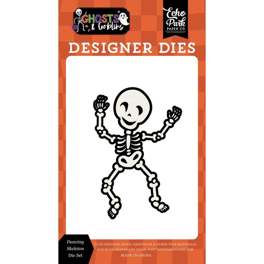 Echo Park Ghosts And Goblins: Dancing Skeleton Small Designer Dies