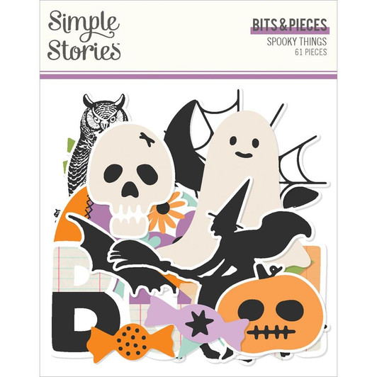 Simple Stories Bits & Pieces Die-Cuts 61/Pkg | Spooky Things