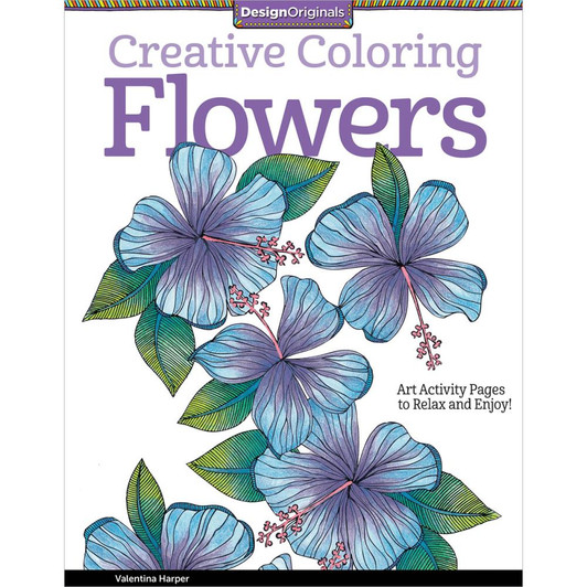 Design Originals Creative Coloring Flowers Coloring Book