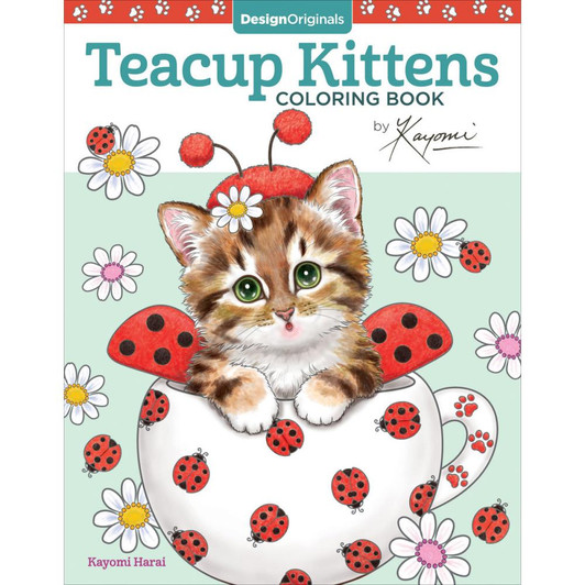 Design Originals Teacup Kittens Coloring Book
