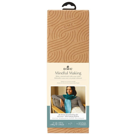 DMC Mindful Making Knitting Kit | Serene Scarf