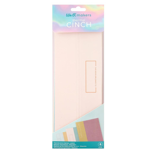 We R Makers Thermal Cinch Binding Spine 6/Pkg | Labels