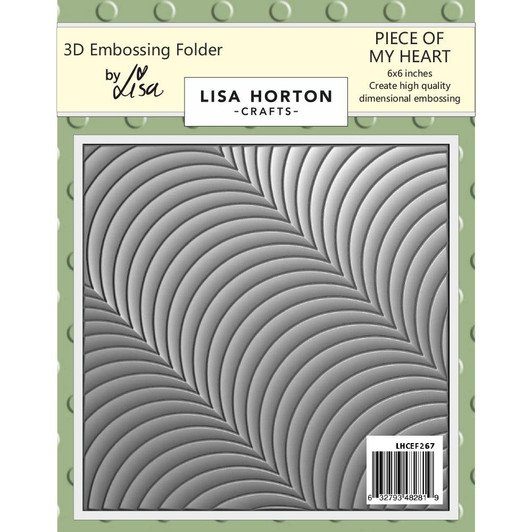 Lisa Horton Crafts Piece Of My Heart 3D Embossing Folder