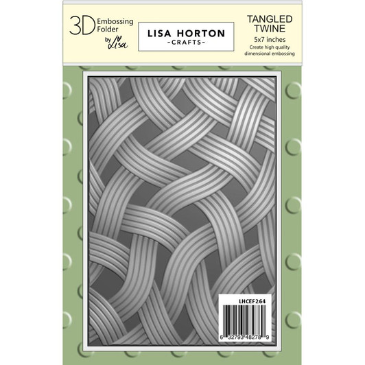 Lisa Horton Crafts Tangled Twine 3D Embossing Folder
