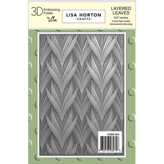 Lisa Horton Crafts 3D Embossing Folder | Layered Leaves
