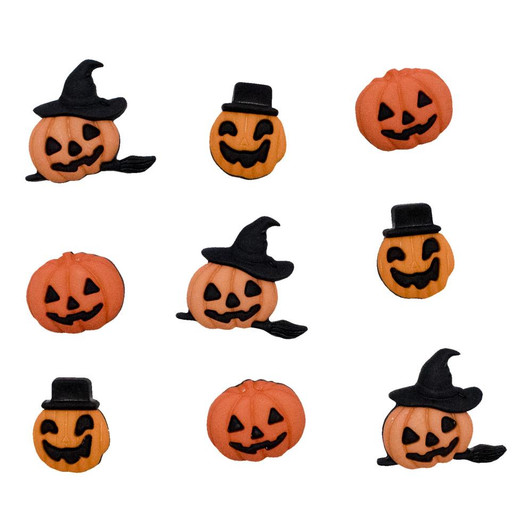 Buttons Galore Button Theme Pack | Carved Pumpkins
