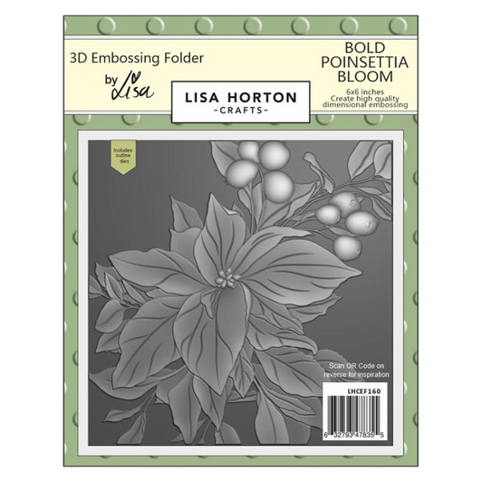 Lisa Horton Crafts 3D Embossing Folder | Bold Poinsettia Bloom