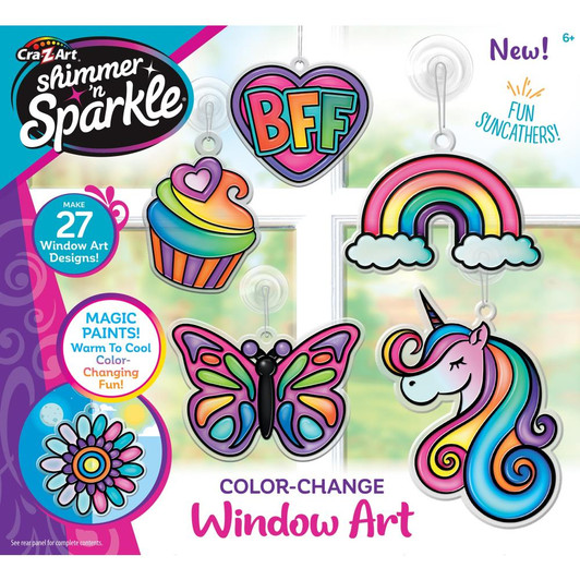 Cra-Z-Art Shimmer 'N Sparkle Color Changing Window Art Kit