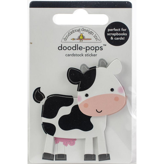 Doodlebug Doodle-Pops 3D Sticker | What's Moo?