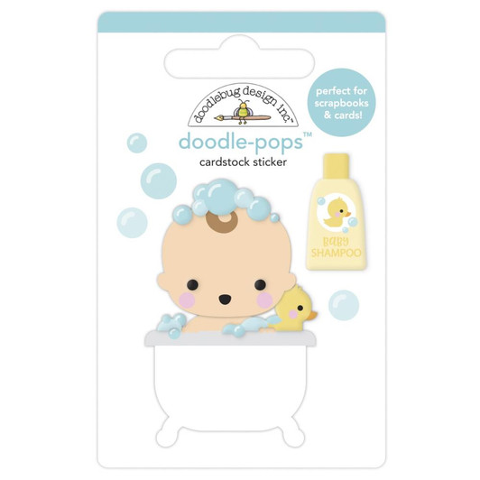 Doodlebug Doodle-Pops 3D Sticker | Bathtime, Special Delivery