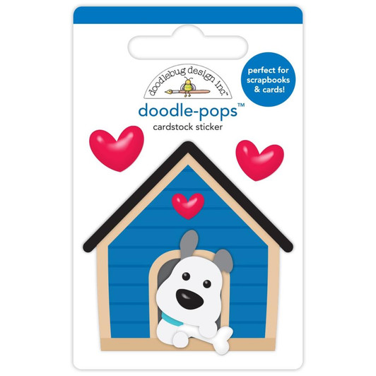 Doodlebug Doodle-Pops 3D Sticker | Happy Home