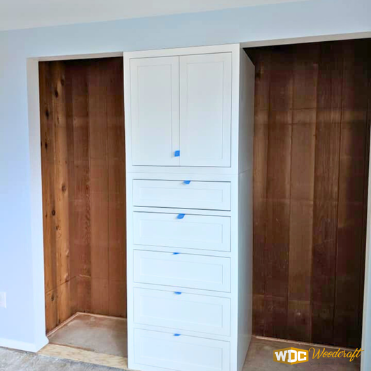 Custom Closet With Barn Doors