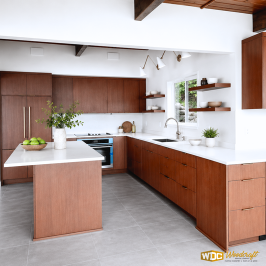 Mid-Century Modern Rift White Oak Kitchen Remodel