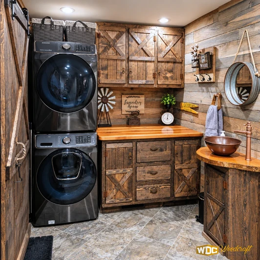 Bathroom/Laundry Remodel - Rustic Farmhouse