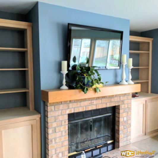 Fireplace Wall Built-Ins & Cabinets