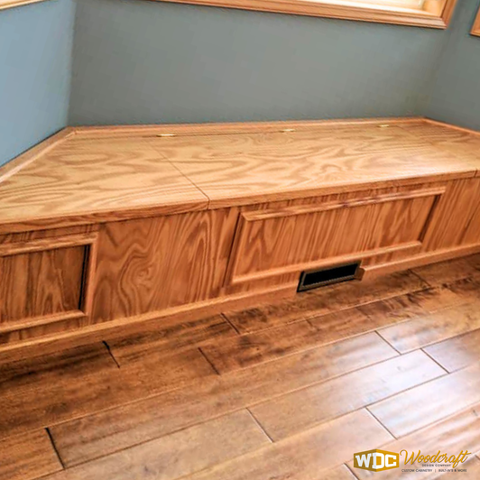 Dining Room Storage Bench – Custom Built-In Bench Seating