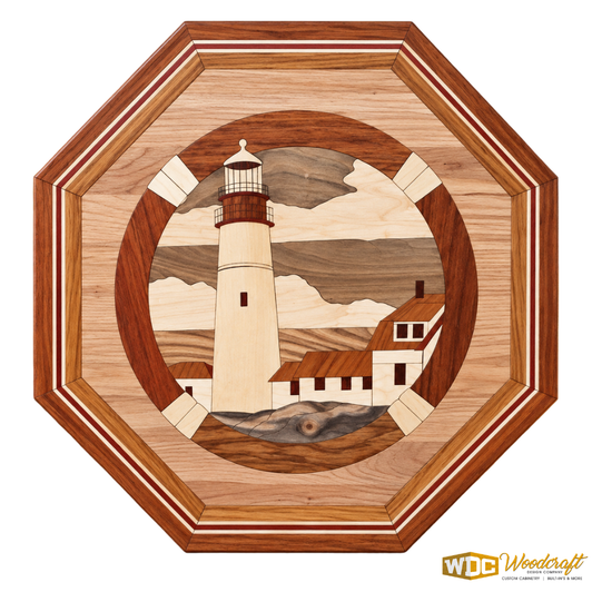 Intarsia Lighthouse Wall Art