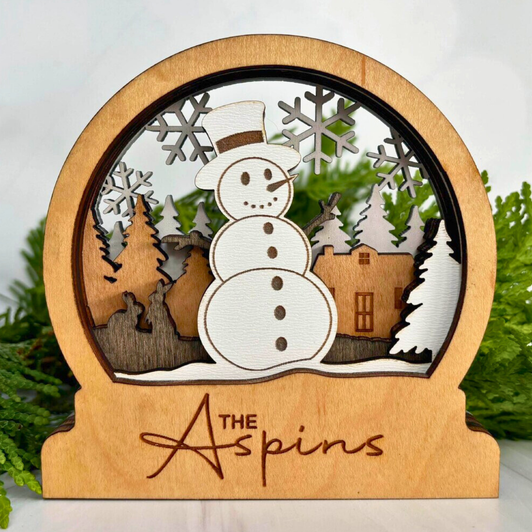 Christmas Snow Globe Decoration | Snowman Christmas Snow Globe Decoration | Snowman