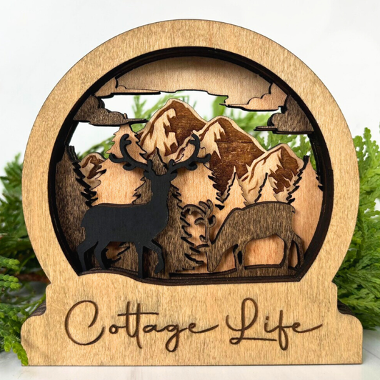 Christmas Snow Globe Decoration | Landscape Christmas Snow Globe Decoration | Landscape