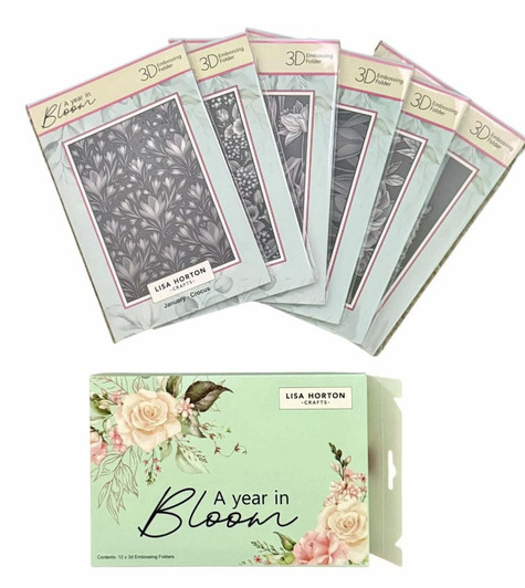 Lisa Horton Crafts Limited Edition Embossing Folders | A Year In Bloom - 2026