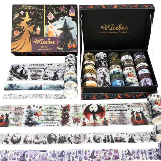 Ieebee Washi Tape Set 37/Rolls | Phantom Witches