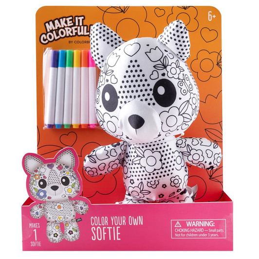 Colorbok Make It Colorful! Color Your Own Softie | Cat