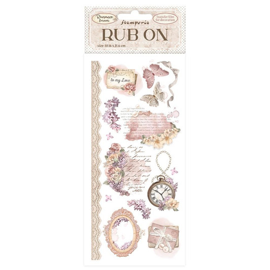 Stamperia Rub-On Sheet | Romance Forever - To My Love