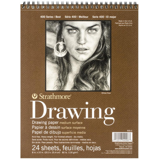 Strathmore Medium Drawing Spiral Paper Pad 8"X10" | 24 Sheets