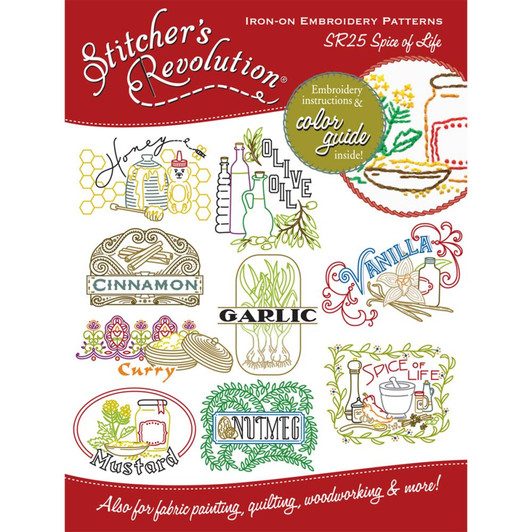 Colonial Patterns Spice of Life Iron-On Embroidery Patterns