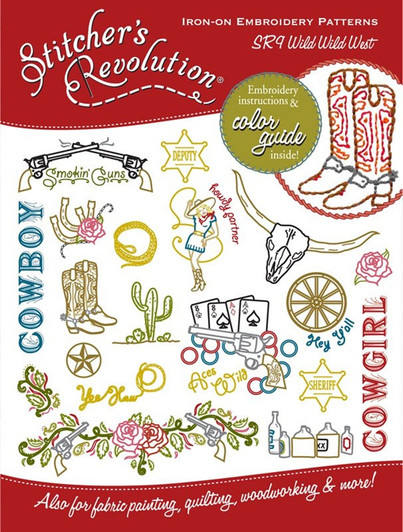 Colonial Patterns Wild Wild West Iron-On Embroidery Patterns