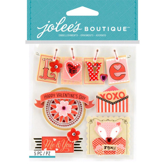 Jolee's Boutique Dimensional Stickers | Valentine Words