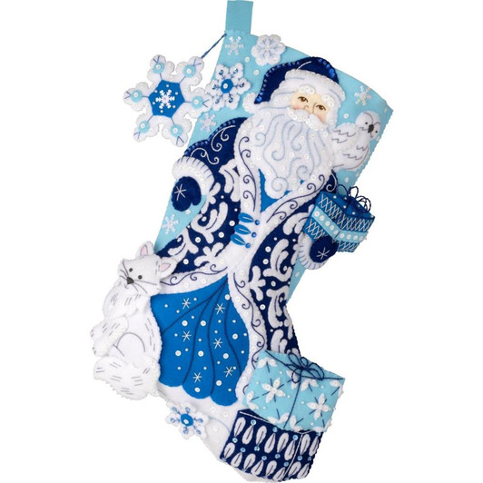 Bucilla Arctic Santa & Friends Felt Applique Stocking Kit