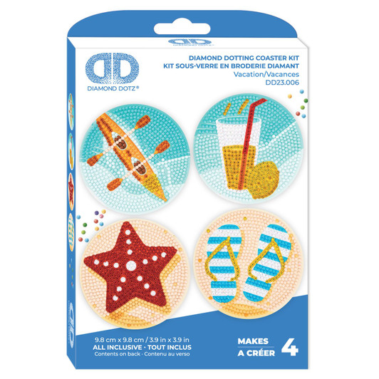Diamond Dotz Diamond Facet Coasters Art Kit | Vacation