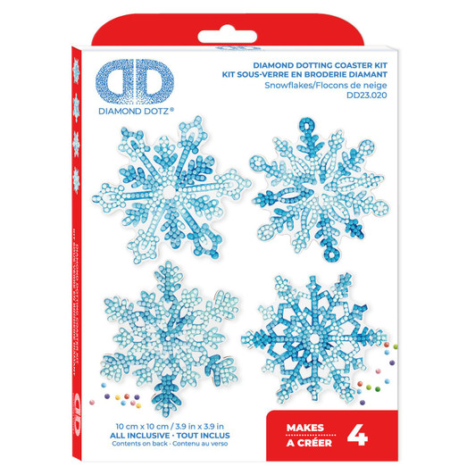 Diamond Dotz Diamond Facet Coasters Art Kit | Snowflakes