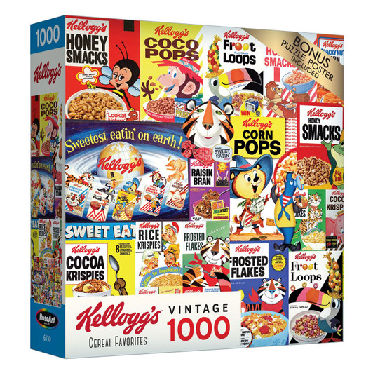 RoseArt Kellogg's Cereal Favorites 1000pc Jigsaw Puzzle