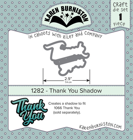 Karen Burniston Thank You Craft Die Set