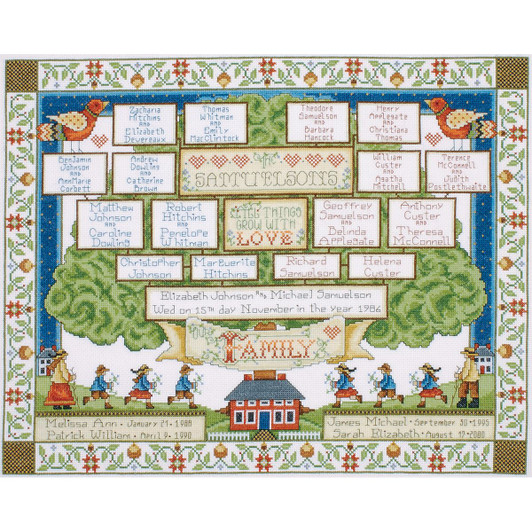 Design Works Family Tree Counted Cross Stitch Kit