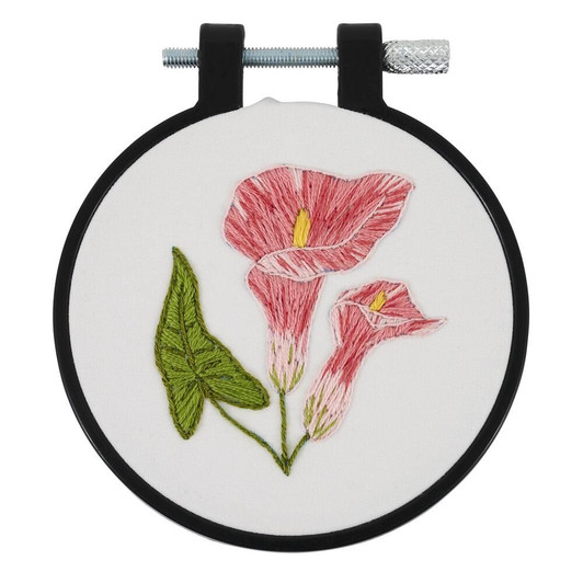 Bucilla Delicate Lily Stamped Embroidery Kit
