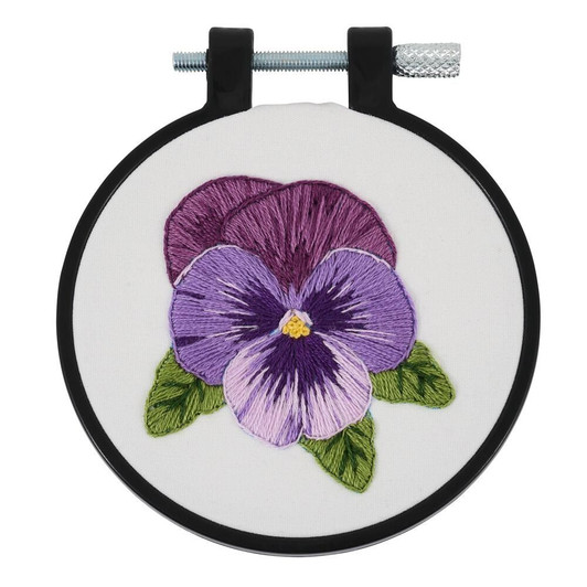 Bucilla Stamped Embroidery Kit | Pretty Pansy