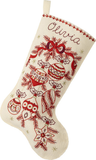 Bucilla Classic Christmas Felt Applique Stocking Kit