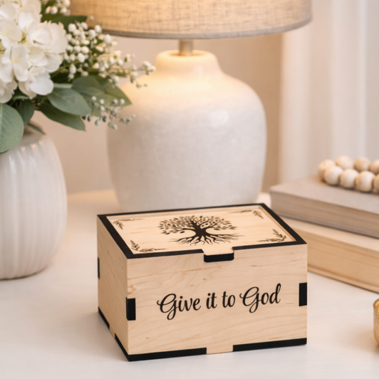 Personalized Tree of Life Small Prayer God Box