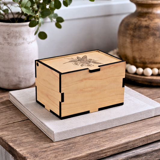 Personalized Hummingbird Prayer Box (God Box) - Small