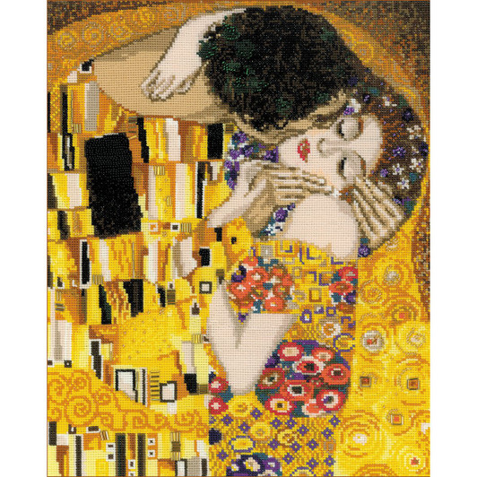 RIOLIS The Kiss/G.Klimt's Painting Counted Cross Stitch Kit