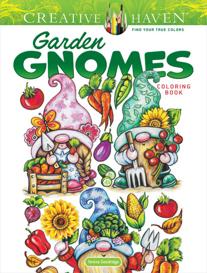 Dover Creative Haven Garden Gnomes Coloring Book