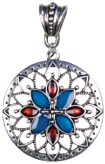 CousinDIY Silver Sunburst Metal Accent Pendant 1/Pkg